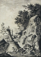 Вид близ Тиволи Литография (начало XIX века), Ревель артикул 2059c.