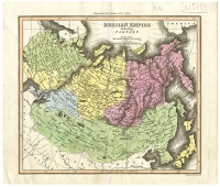 Карта Российской Империи Гравюра (первая половина XIX века), Великобритания артикул 2065c.