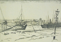 Набережная Литография (начало XX века), Россия артикул 2196c.