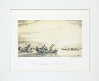 Balsas (Bateaux de Leche) sur la Cote de Botivie Литография (вторая половина XIX века), Франция артикул 2207c.