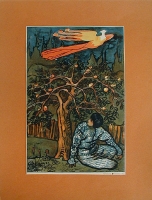 Жар-птица Цветная литография (начало XX века), Россия артикул 2208c.