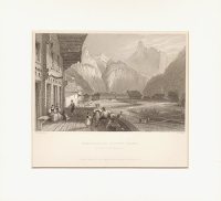 Kandersteg, Canton Bern (Pass of the Ghemmi) Офорт (конец 1830-х гг ), Англия артикул 2239c.
